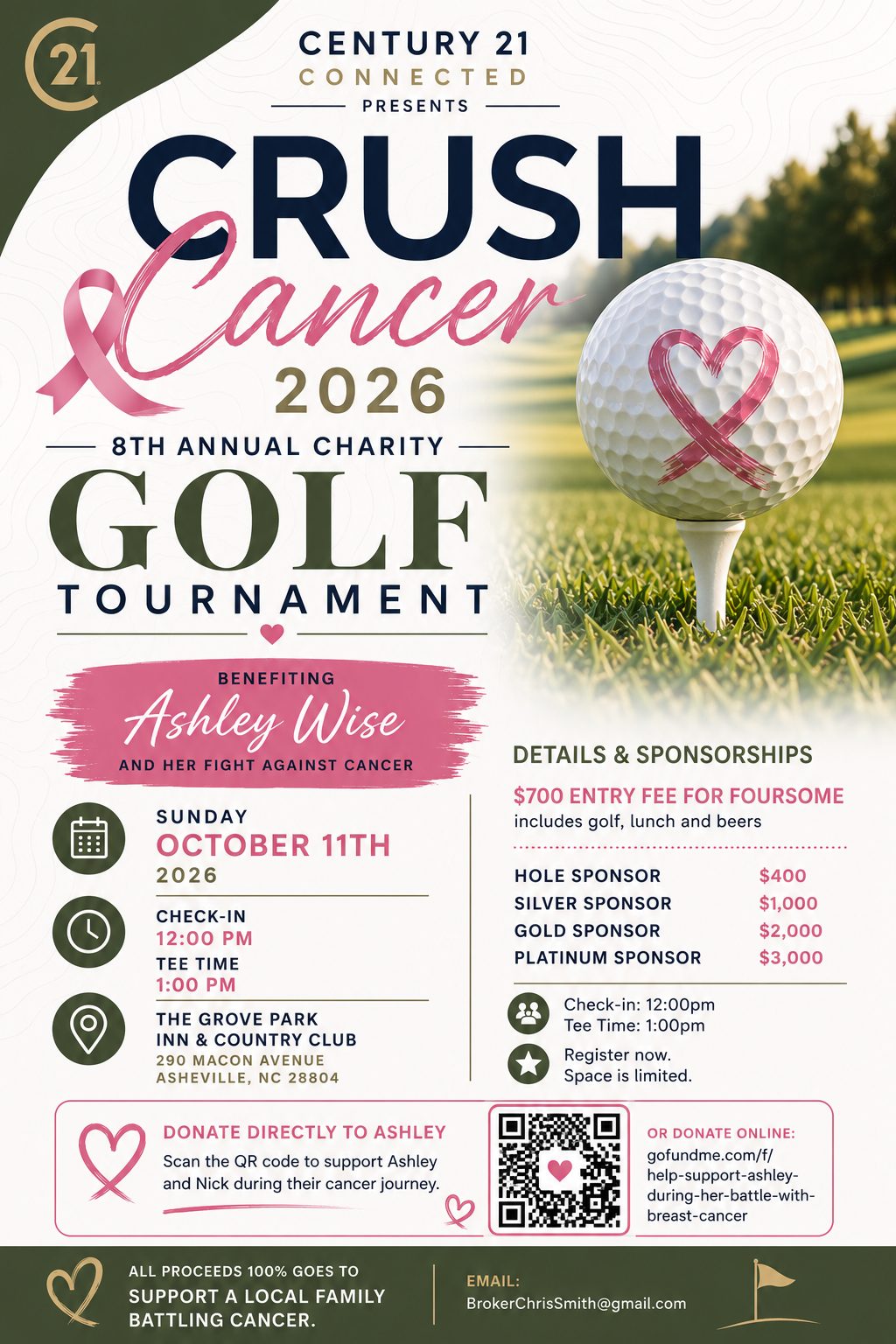 Crush Cancer Flyer w QR Code